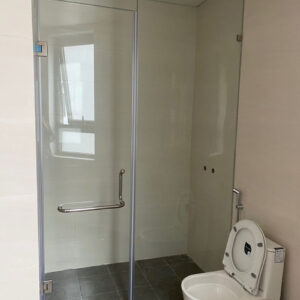 Vách tắm kính 180 độ