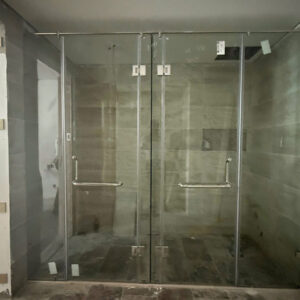 Vách tắm kính 180 độ